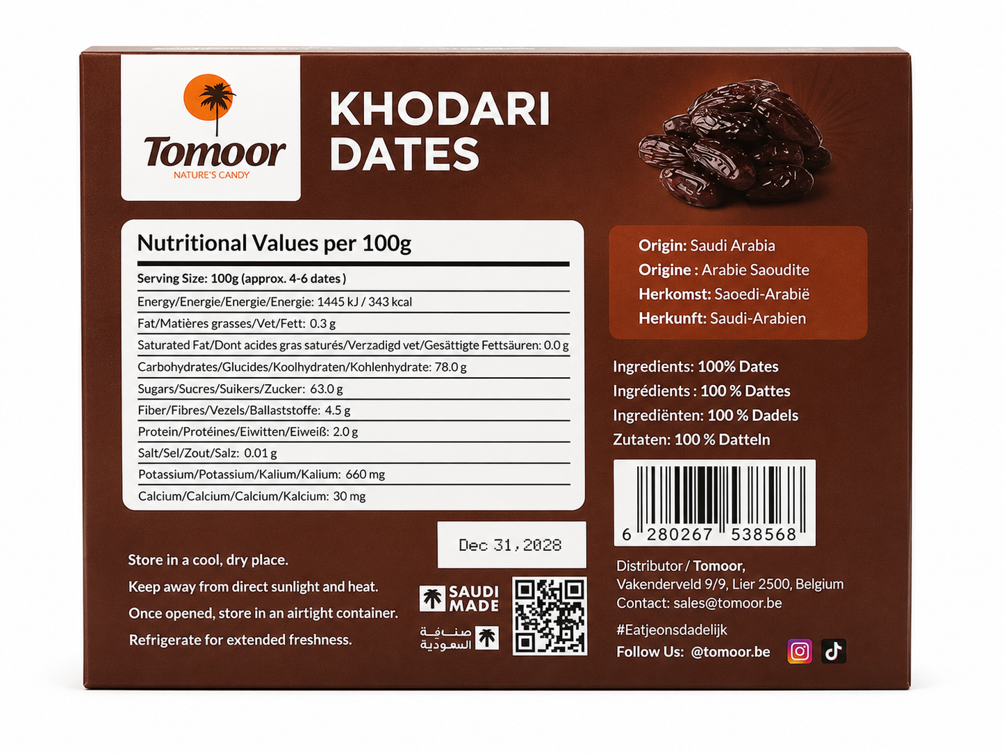 Dattes Khodari de Médine - 500G