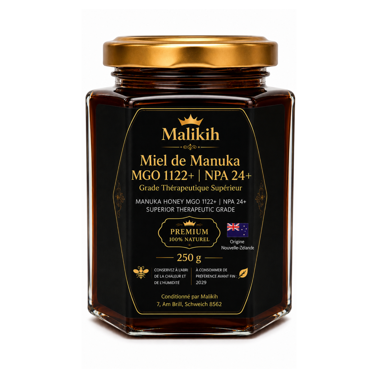 Miel de Manuka NPA 24+ / MGO 1122+ de Nouvelle-Zélande - 250G
